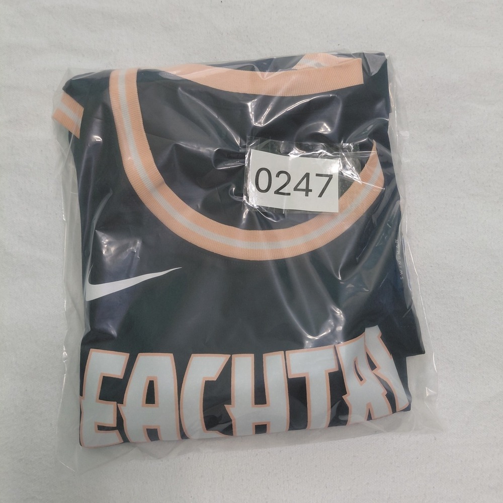 Atlanta Hawks Jersey Nike Mens Large Black NBA Basketball Trae Young Peach Tree - Picture 10 of 10